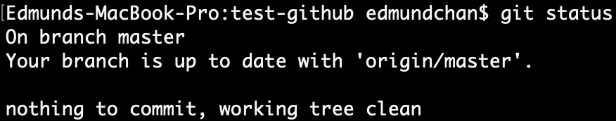 git status